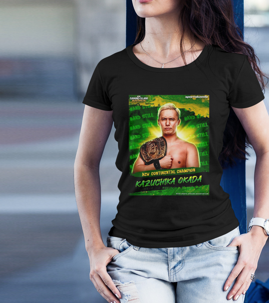 AEW Grand Slam Australia Kazuchika Okada AEW Continental Champion T-Shirt
