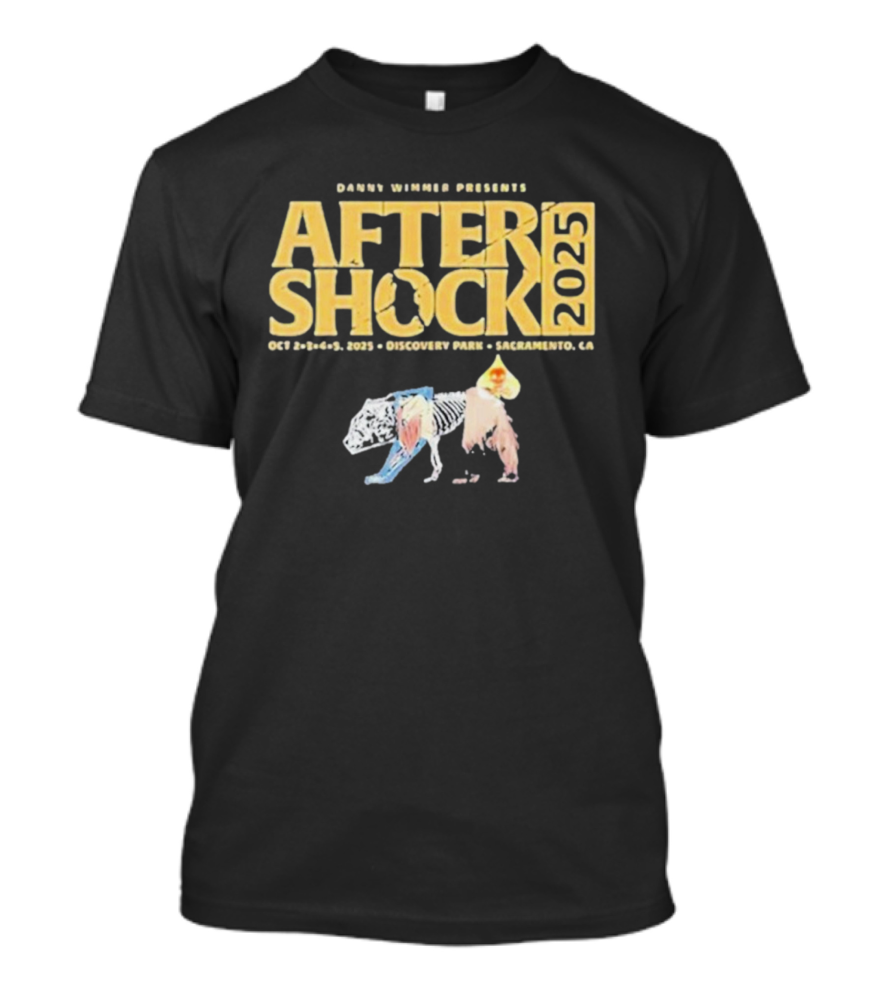 "Aftershock Festival 2025 Sacramento Discovery Park October 2-5 Lineup" T-Shirt