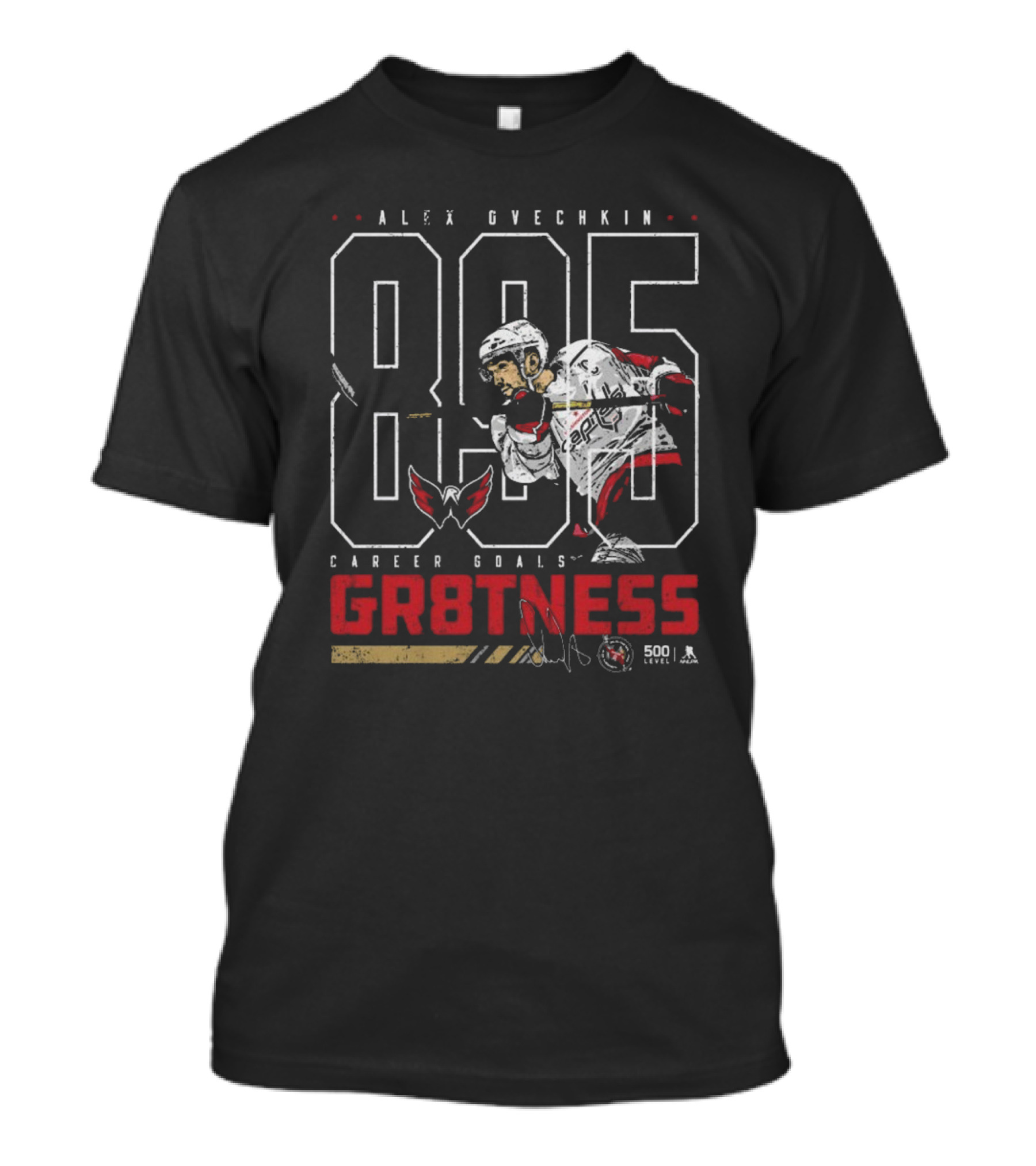 Alex Ovechkin 895 Career Goals GR8TNESS Washington Capitals 2025 T-Shirt