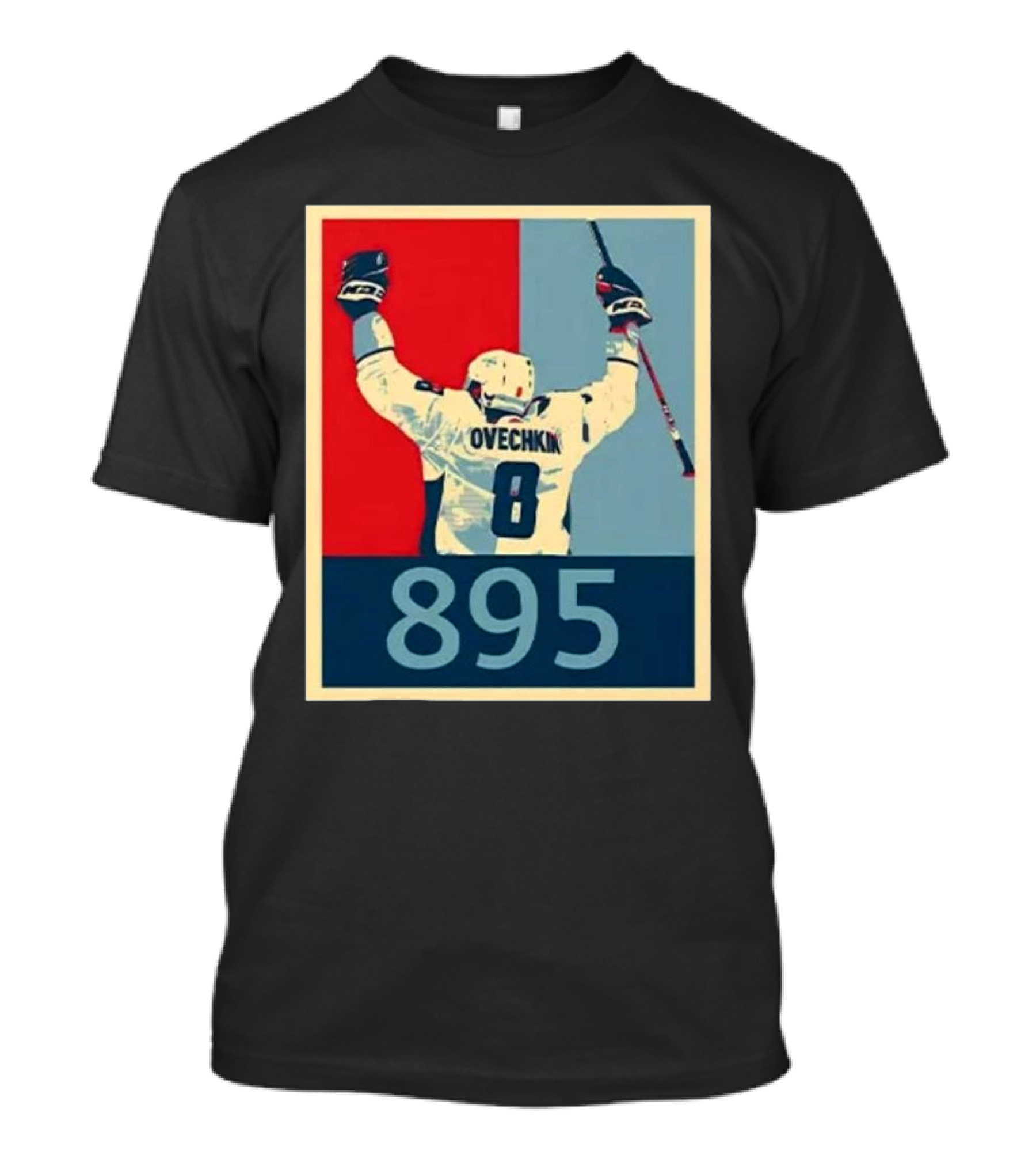 Alexander Ovechkin 895 Celebratory Hockey Milestone T-Shirt