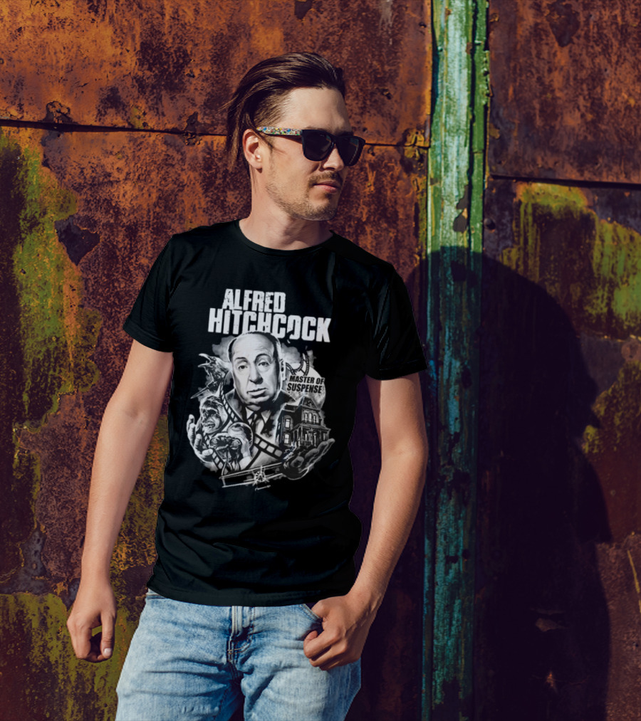 Alfred Hitchcock Master Of Suspense King Of The Silver Screen T-Shirt