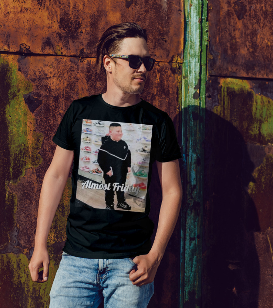 Almost Friday Rizzler Tech Sneaker Wall T-Shirt