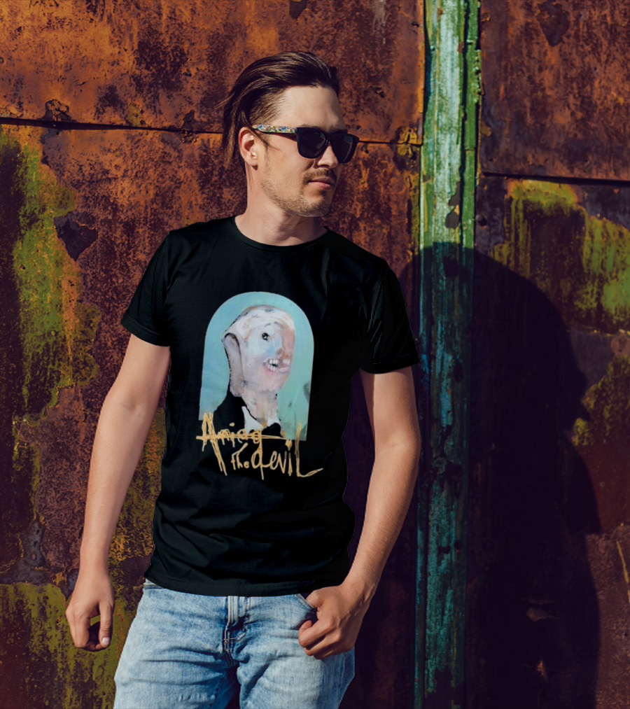 Amigo The Devil Cannibal Within Cover Distorted Face Art T-Shirt