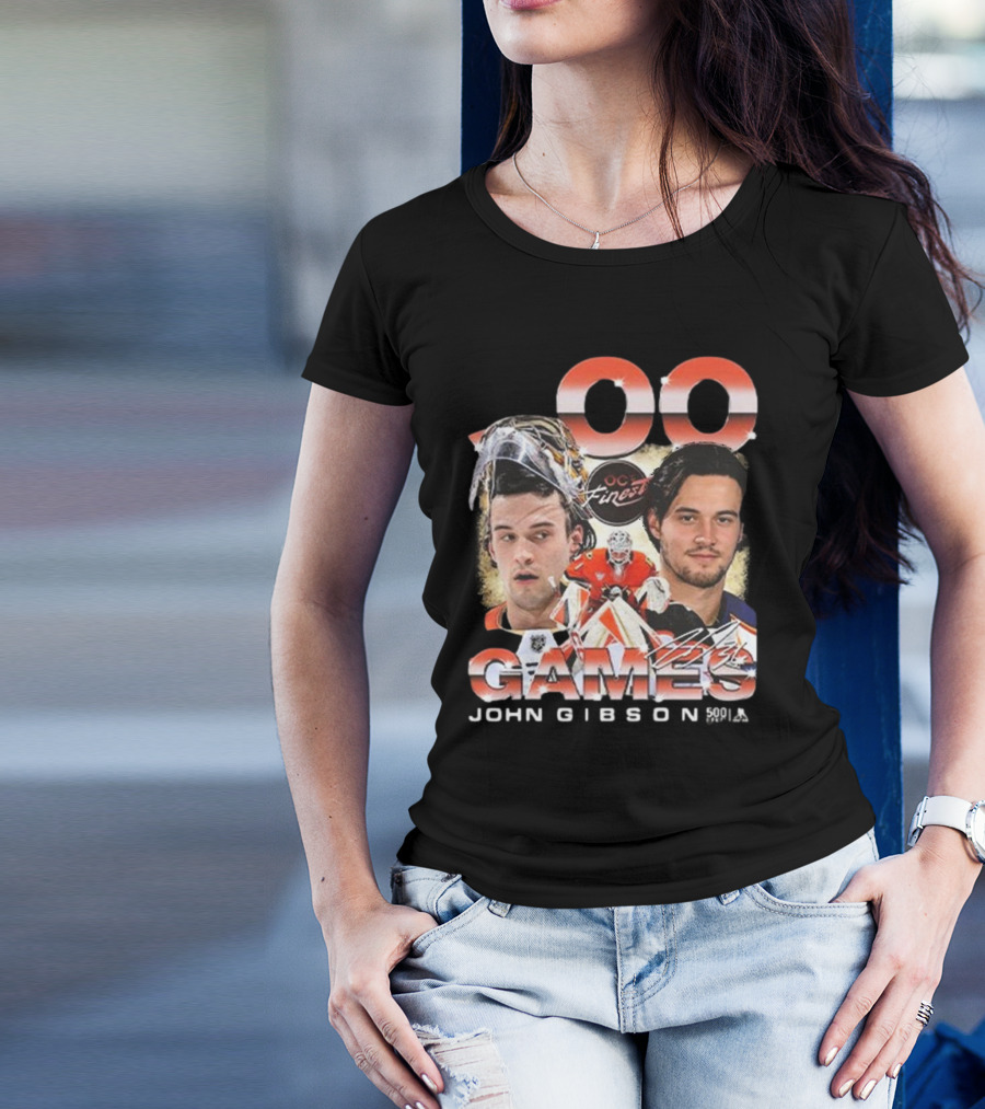 Anaheim Ducks John Gibson 500 Games Milestone Commemoration T-Shirt