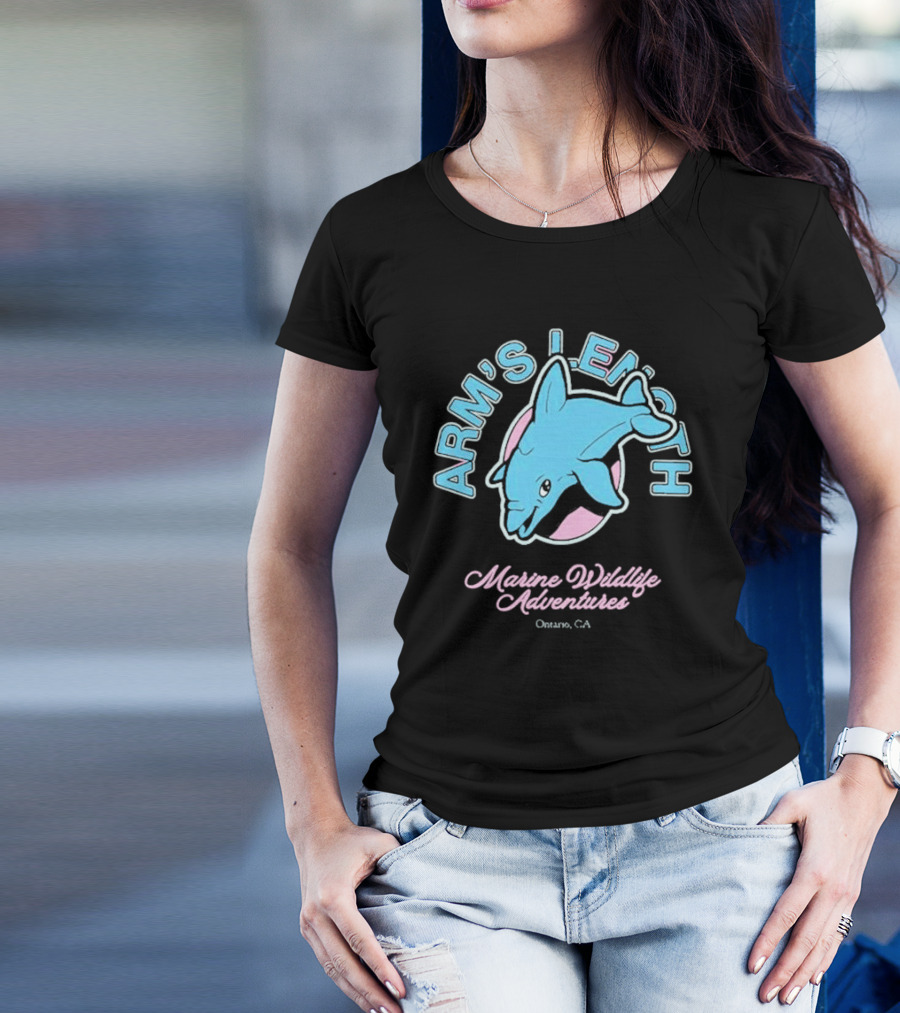 Arm’s Length Marine Wildlife Adventures Ontario CA Dolphin T-Shirt