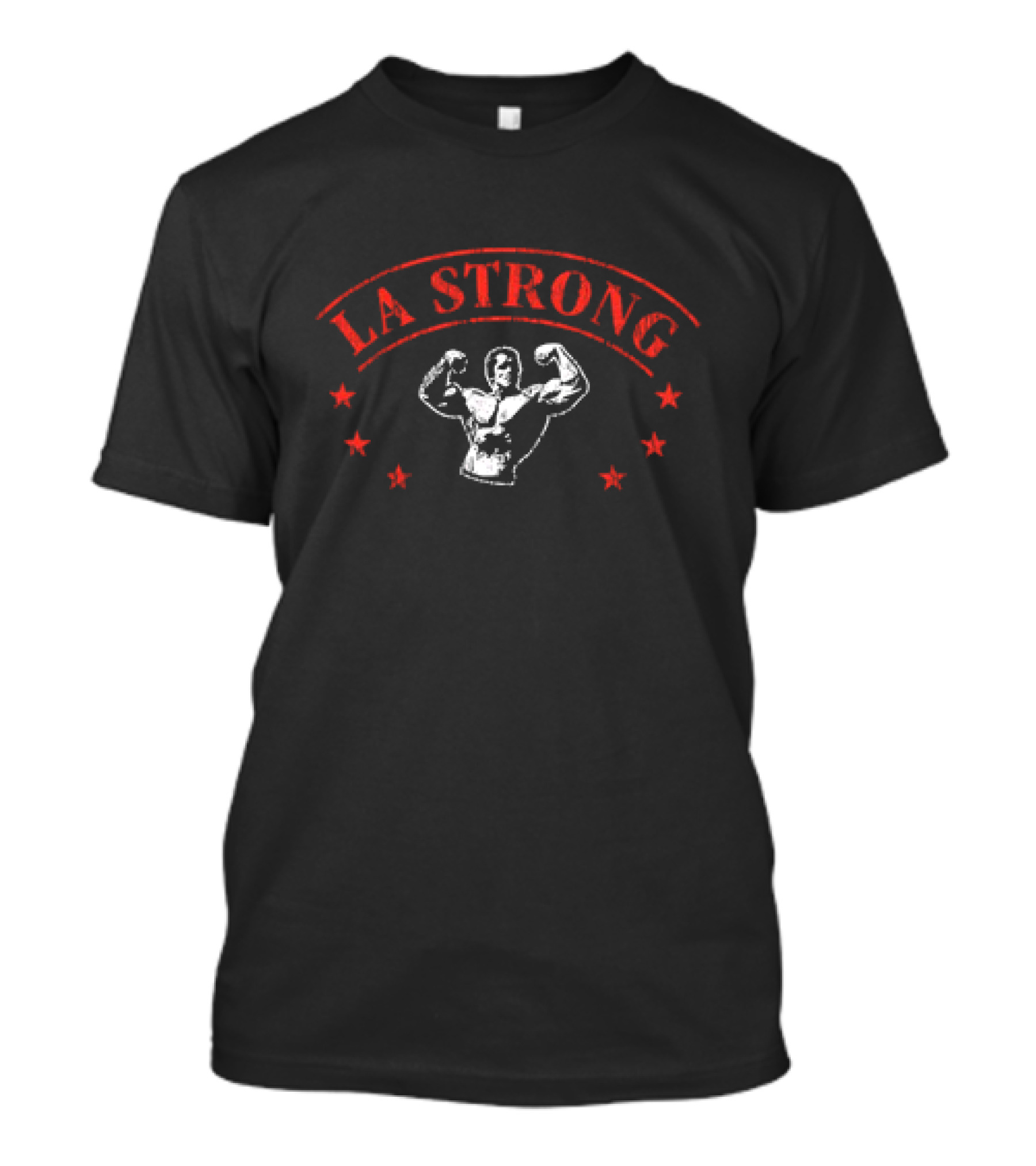 Arnold Schwarzenegger LA Strong Bodybuilder Star Design T-Shirt