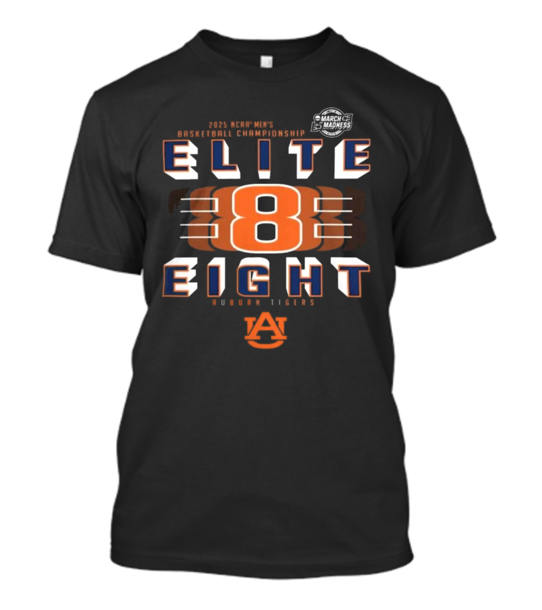 Auburn Tigers 2025 NCAA Men’s Basketball Championship Elite Eight T-Shirt