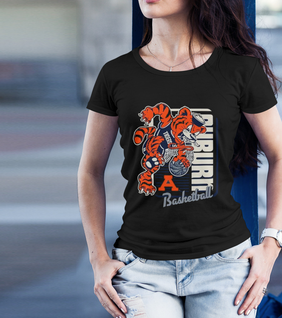 Auburn Tigers Basketball Mascot Dunk Tiger 2025 T-Shirt
