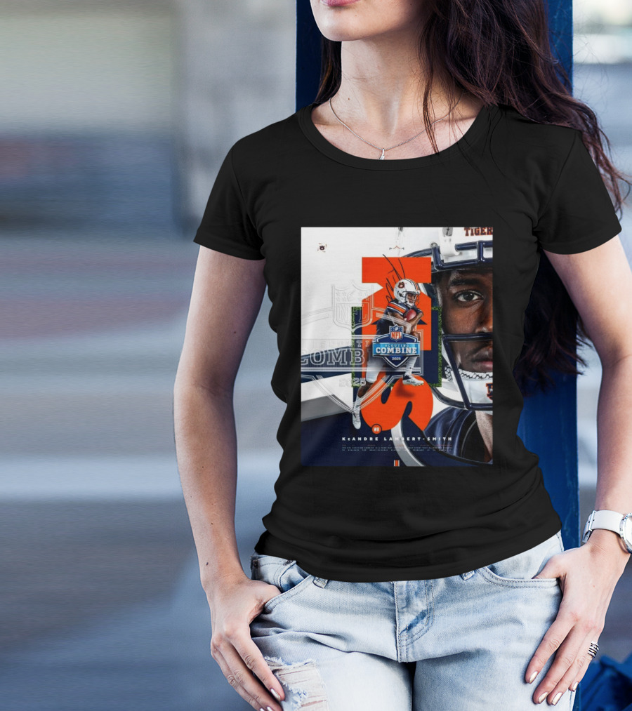 Auburn Tigers KeAndre Lambert-Smith NFL Scouting Combine 2025 T-Shirt