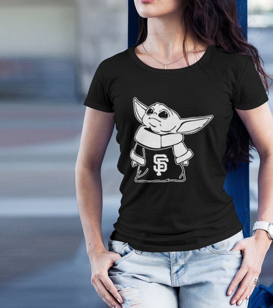 Baby Yoda SF Giants Fan Apparel T-Shirt