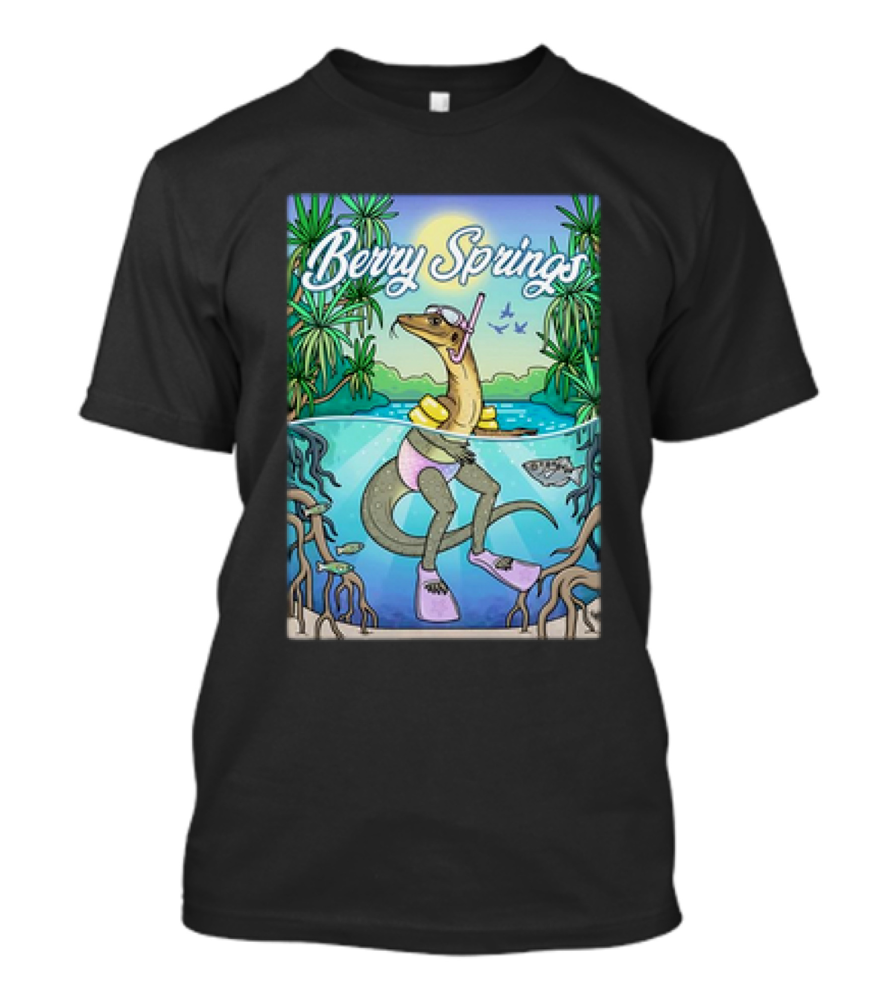 Berry Springs Crocodile Snorkeling Pool Adventure T-Shirt
