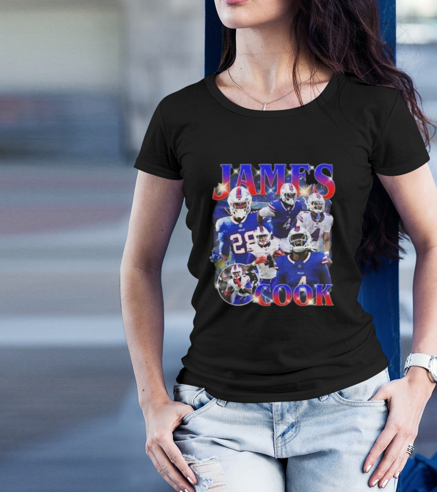 Buffalo Bills Super Bowl Champions 2025 James Cook NFL Star T-Shirt