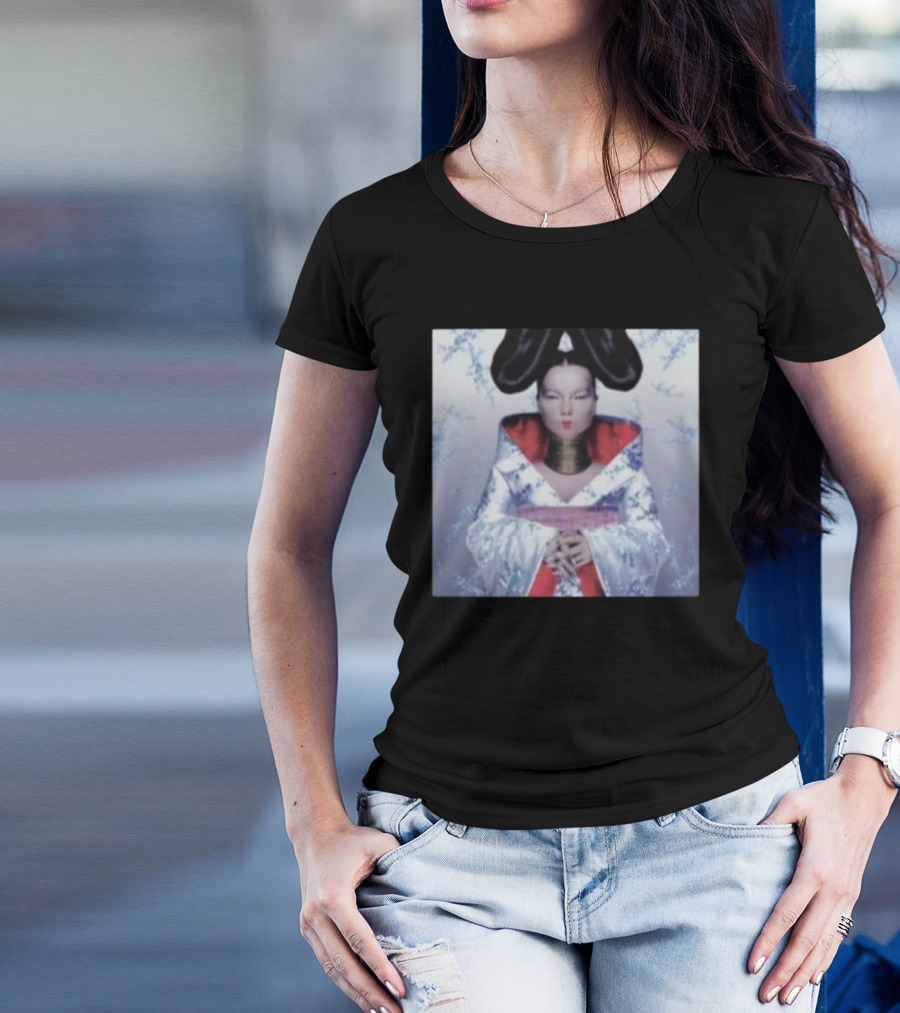 Blizzy Bjork Homogenic Album Cover Art With Iconic Kimono Style T-Shirt