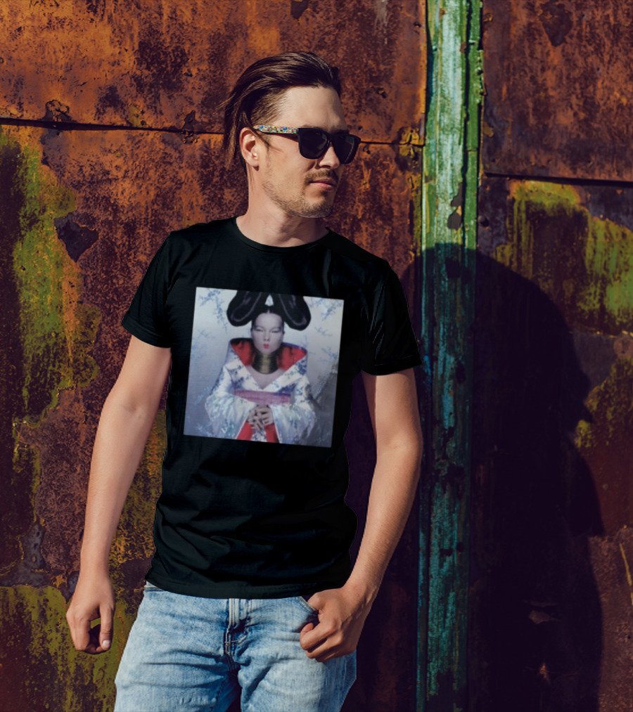 Blizzy Bjork Homogenic Album Cover Art With Iconic Kimono Style T-Shirt