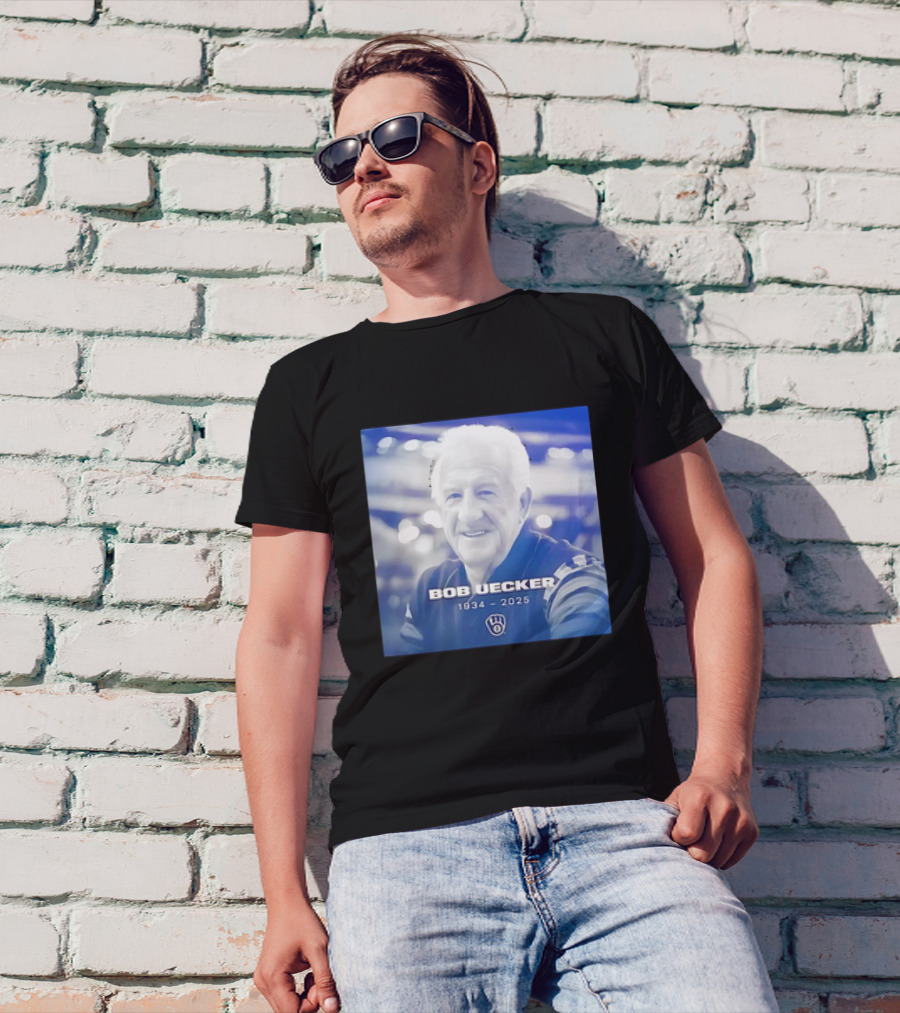 Bob Uecker 1934-2025 Milwaukee Brewers Tribute T-Shirt