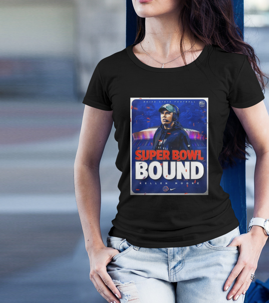 Boise State Football Super Bowl Bound Kellen Moore T-Shirt
