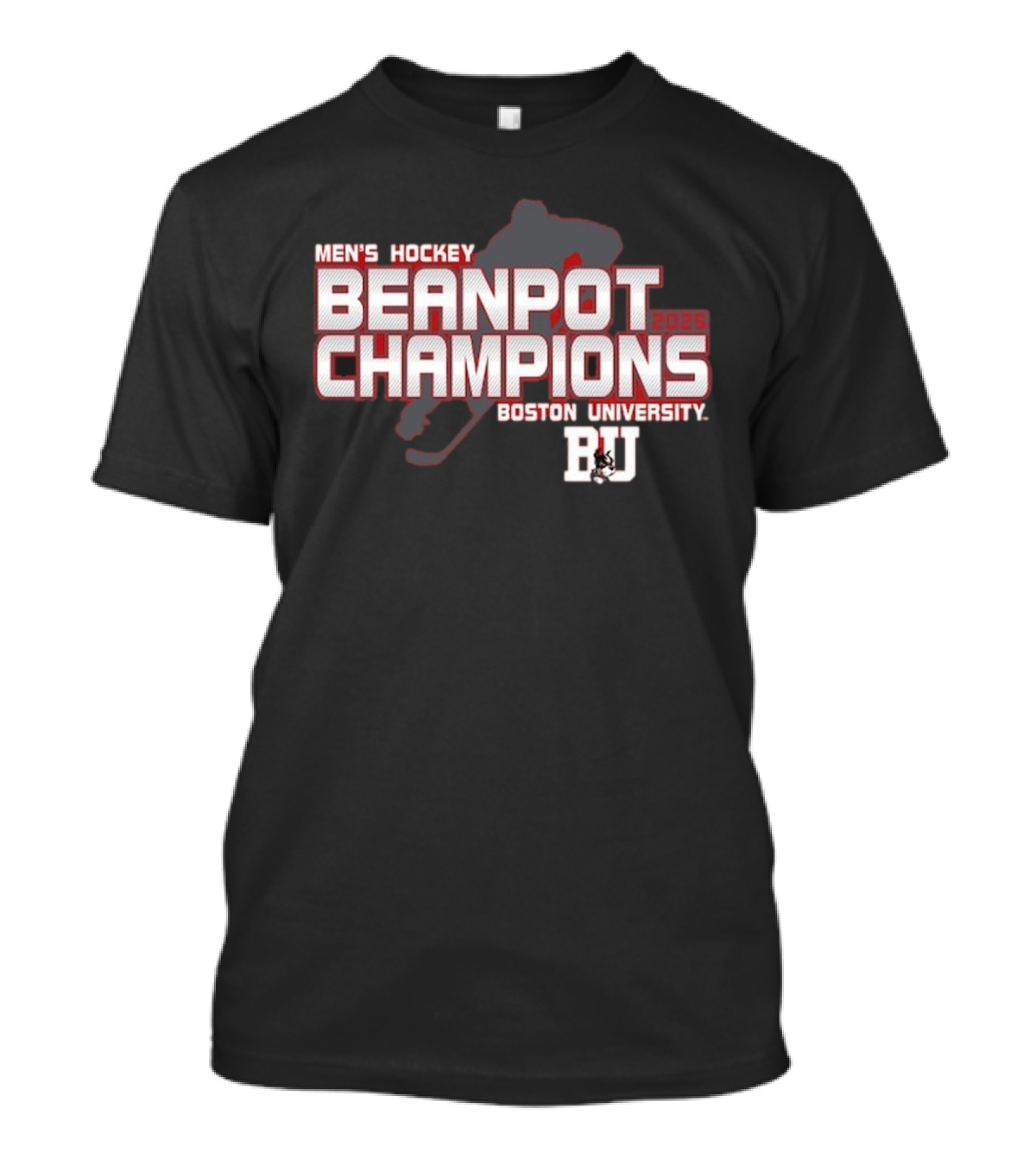 Boston University 2025 Men's Hockey Beanpot Champions BU T-Shirt
