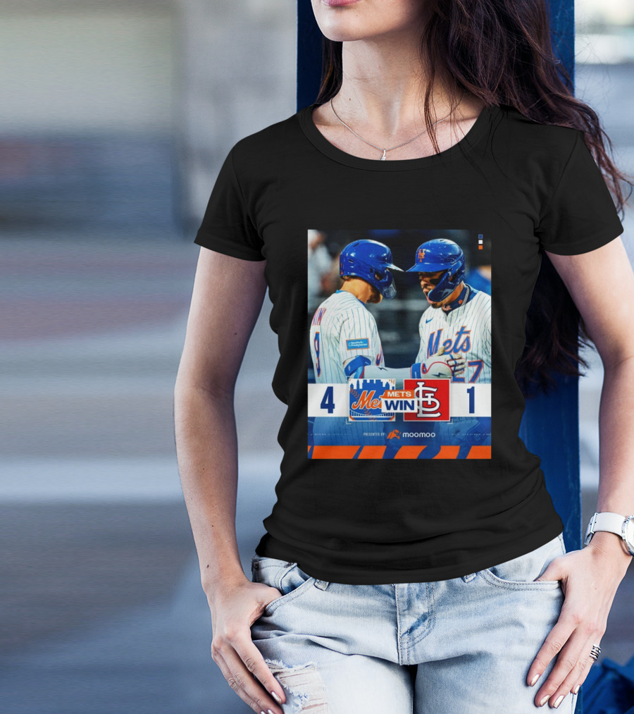 Brandon Nimmo Mark Vientos New York Mets Win St Louis Cardinals Final Score 4 – 1 T-Shirt