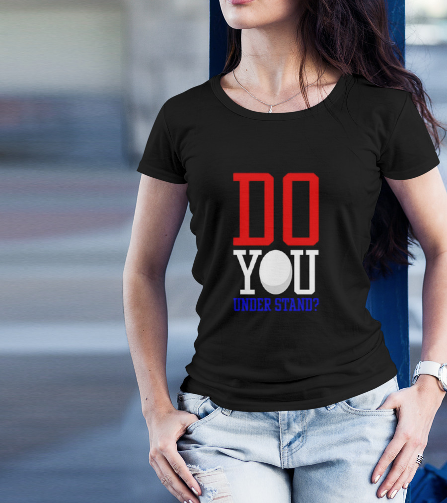 Brendan Cobbina Wearing Do You Understand T-Shirt