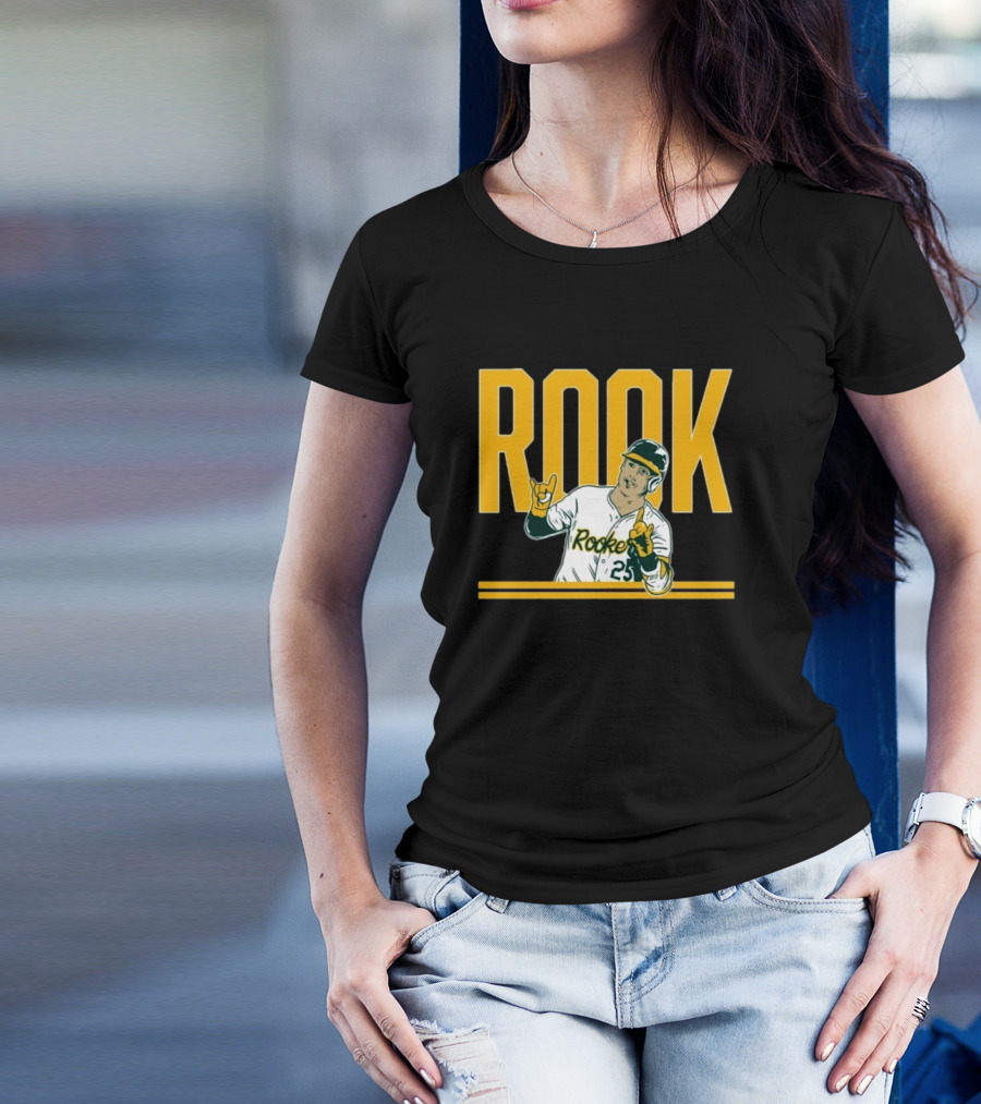 Brent Rooker Rook Baseball Gesture Portrait 25 T-Shirt