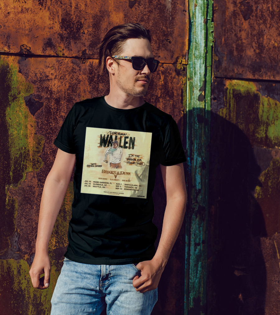 Brooks & Dunn Join Morgan Wallen On The I’m The Problem Tour 2025 T-Shirt