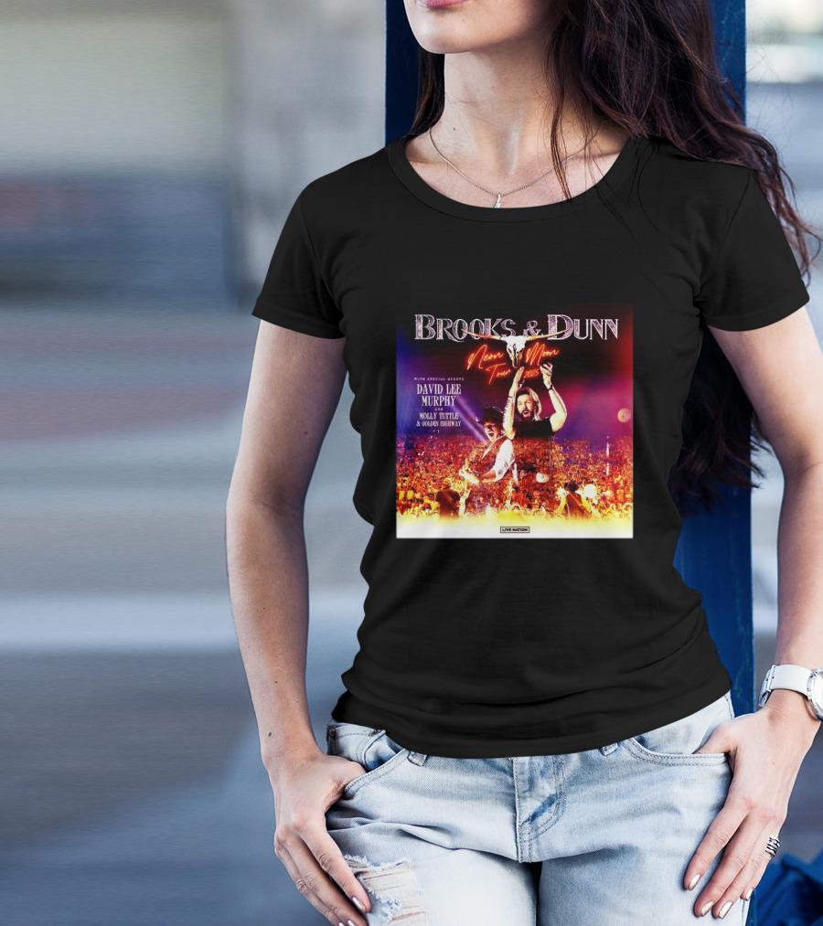 Brooks & Dunn Neon Moon Tour 2025 With Special Guest David Lee Murphy And Molly Tuttle & Golden Highway T-Shirt
