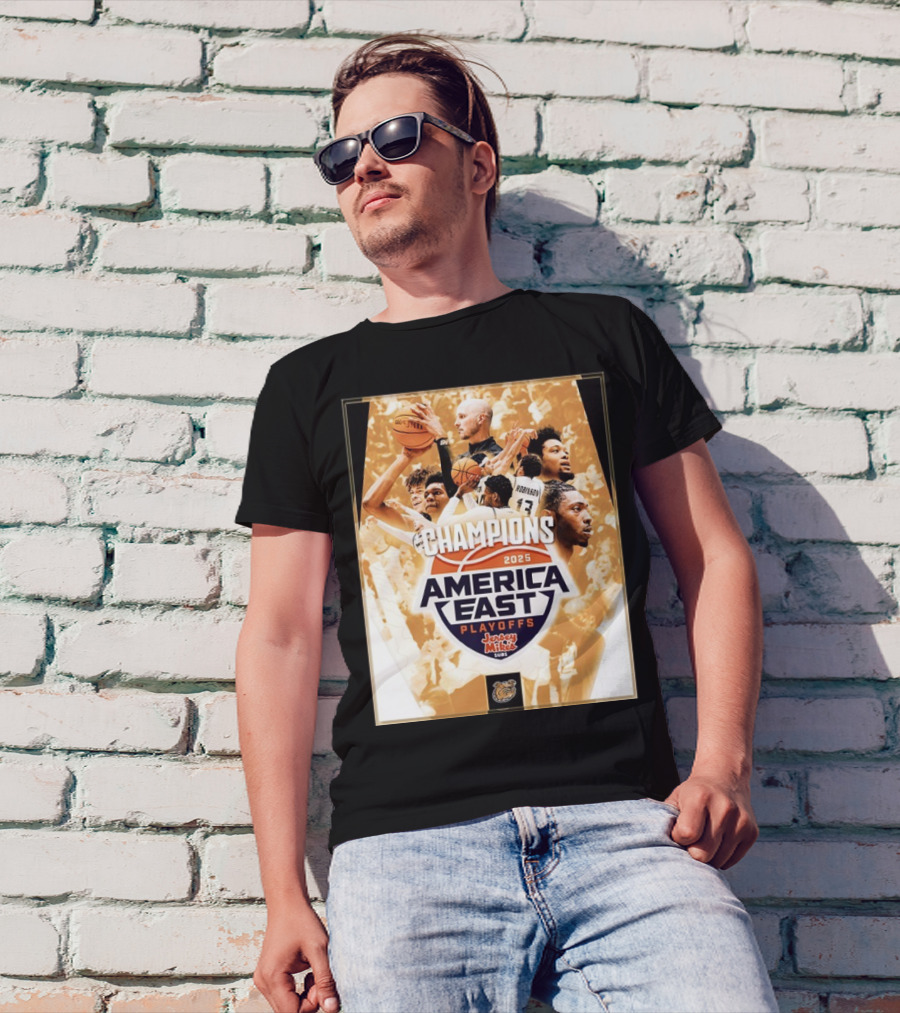 Bryant Bulldogs Men’s Basketball 2025 America East Tournament Champions T-Shirt