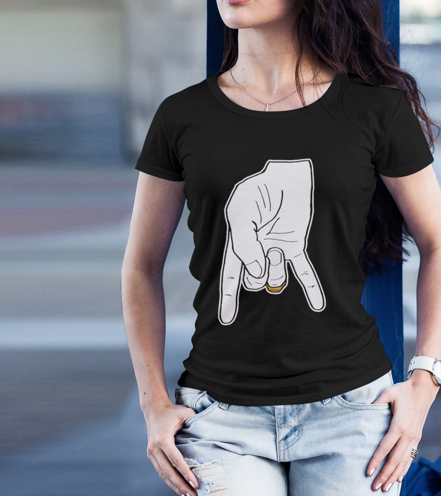 BTHO T.u. Horns Down Hand Gesture T-Shirt