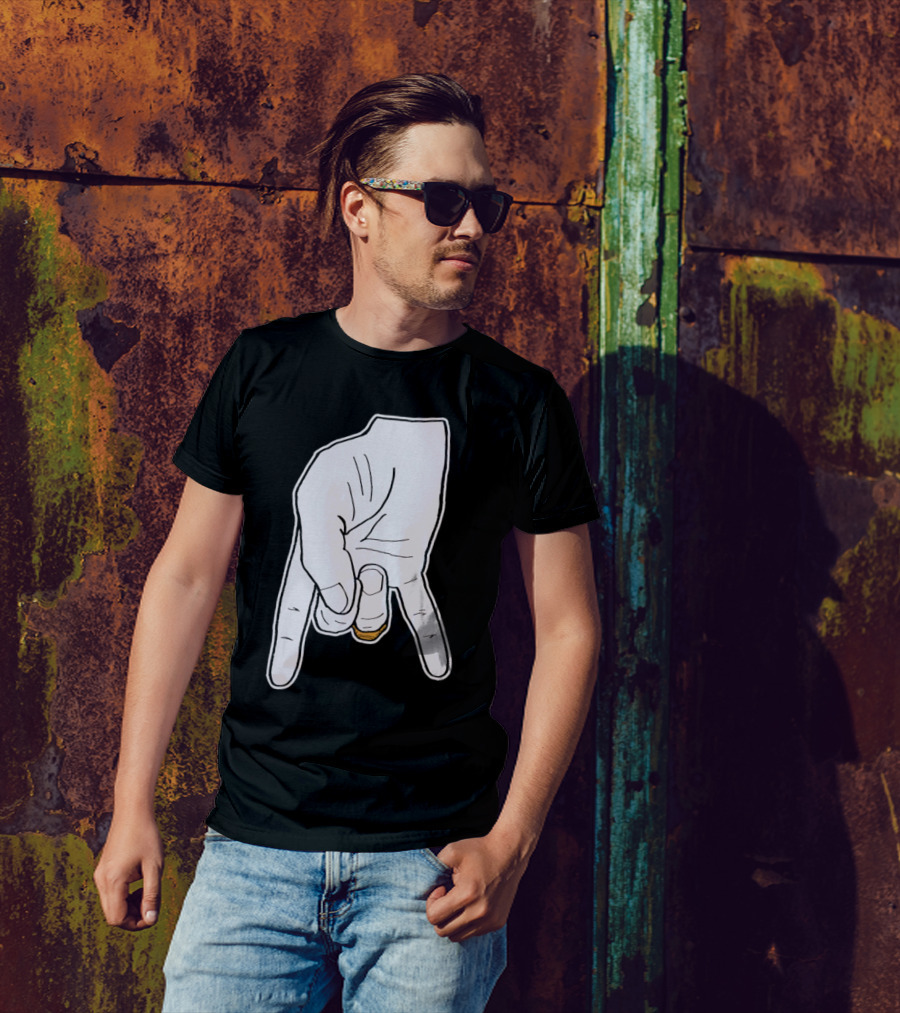 BTHO T.u. Horns Down Hand Gesture T-Shirt