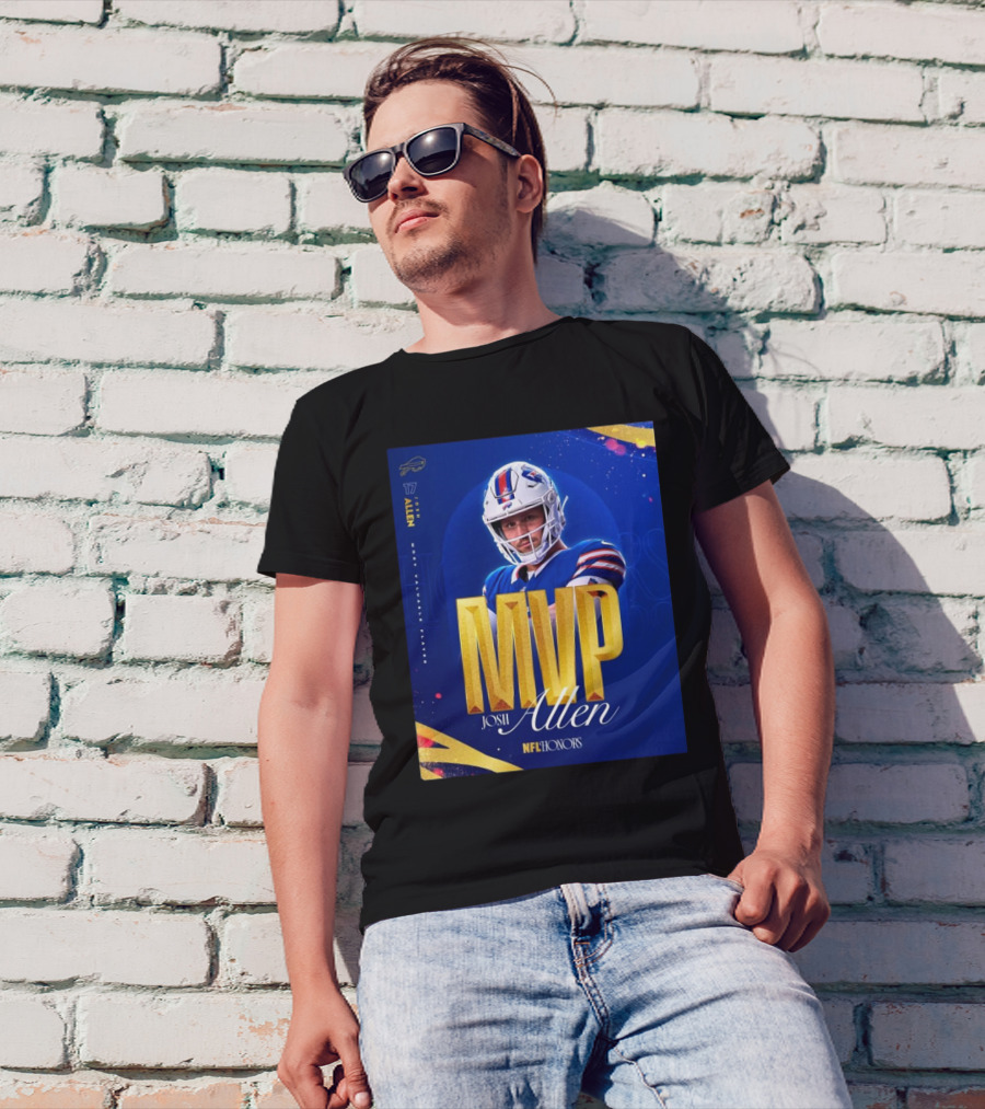 Buffalo Bills 17 Josh Allen 2024 MVP Most Valuable Player NFL Honors T-Shirt