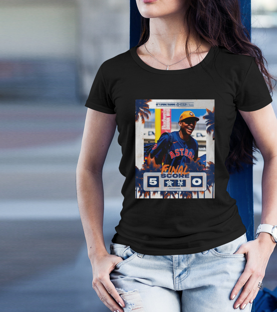 Cam Smith Houston Astros Vs New York Mets Final Score 5 – 0 MLB Spring Training T-Shirt