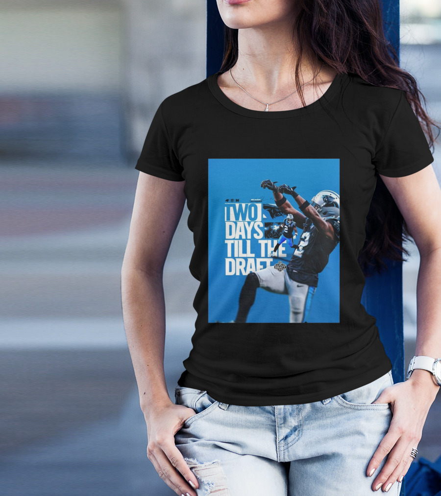 Carolina Panthers Football Michael Jackson Sr Two Days Till The NFL Draft T-Shirt