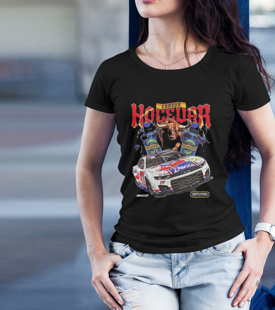 Carson Hocevar E2 Apparel Black Chili’s Car T-Shirt