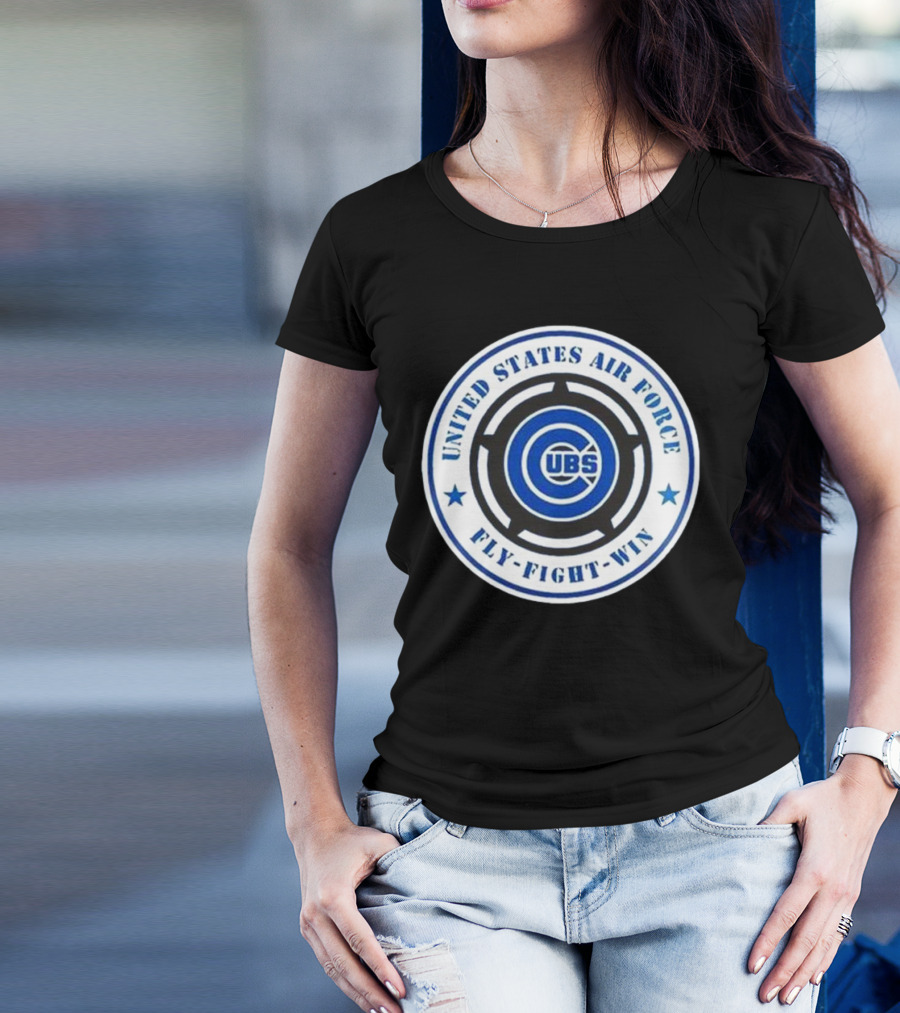 Chicago Cubs United States Air Force Fly Fight Win Military Appreciation Night 2025 T-Shirt