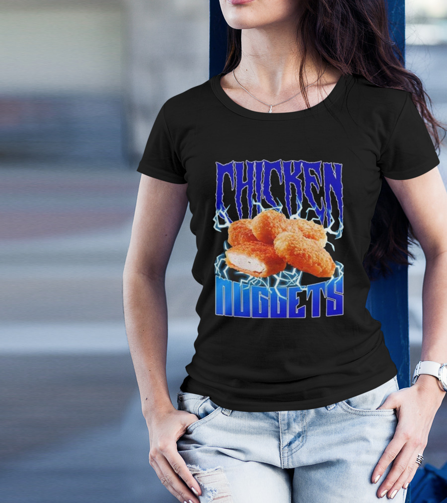 Chicken Nuggets Heavy Metal T-Shirt
