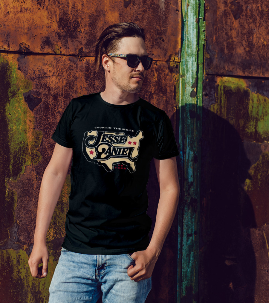 Countin’ The Miles Jesse Daniel Us Tour T-Shirt