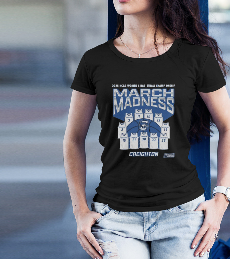 Creighton Women’s Basketball 2025 NCAA Tournament March Madness Jersey T-Shirt