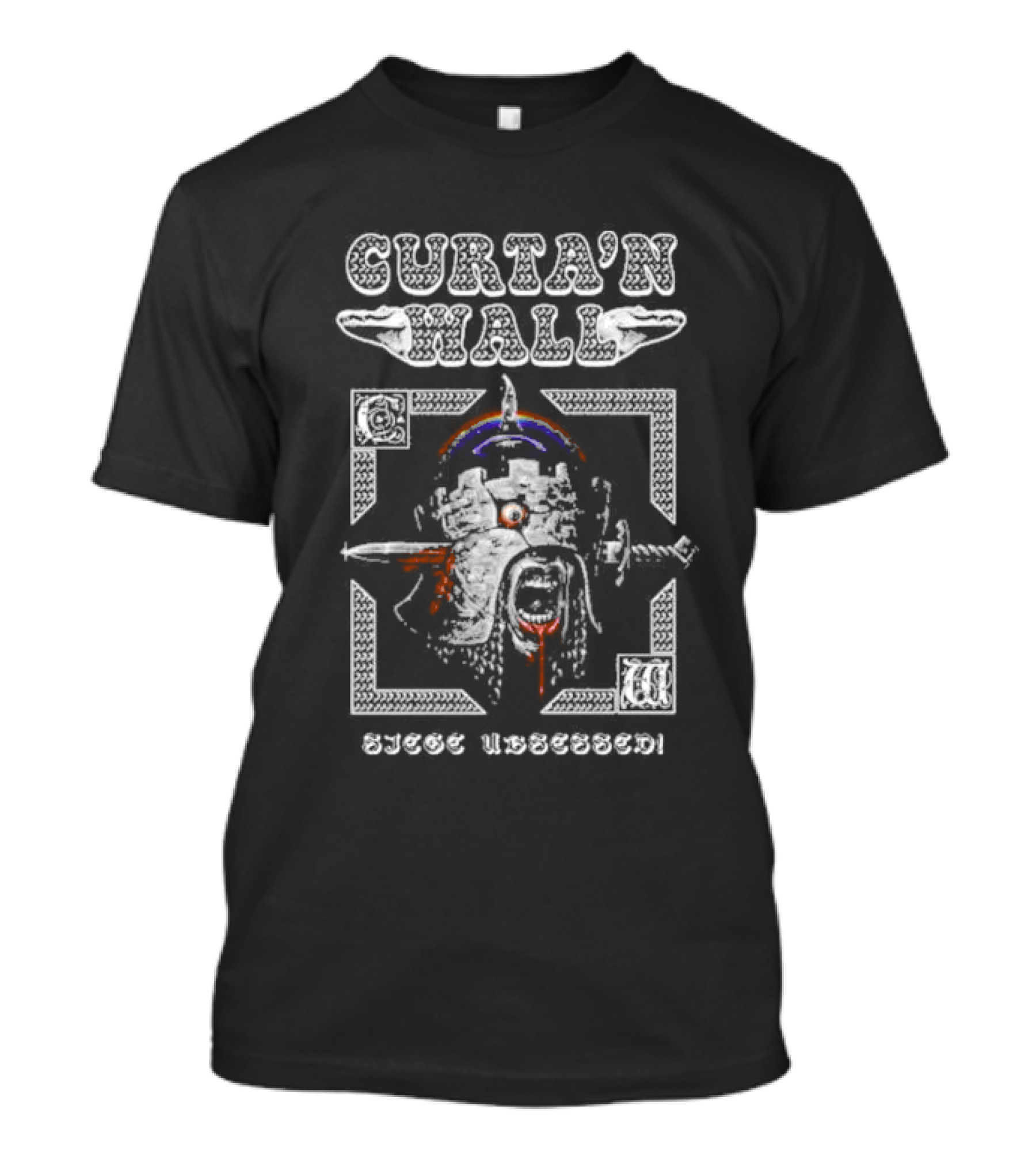 Curta’n Wall Siege Ubsessed Alt Art T-Shirt