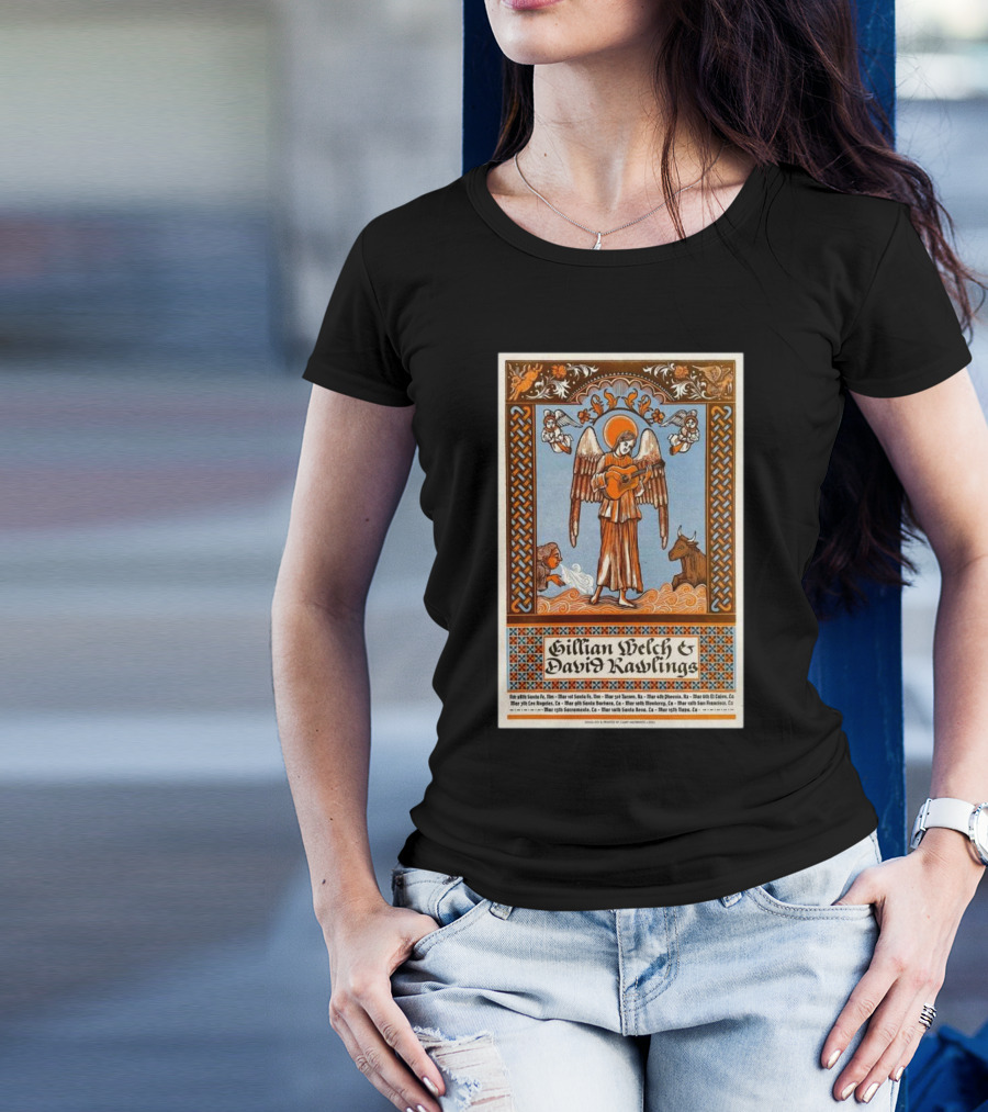 David Rawlings & Gillian Welch West Coast Woodland Tour 2025 T-Shirt