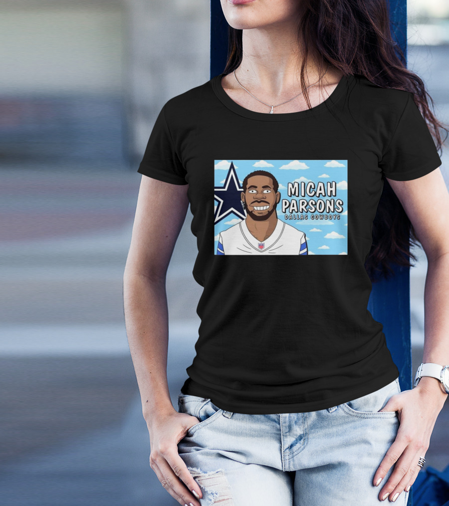 Dallas Cowboys Micah Parsons Simpsons Characters Funday Football December 9 T-Shirt