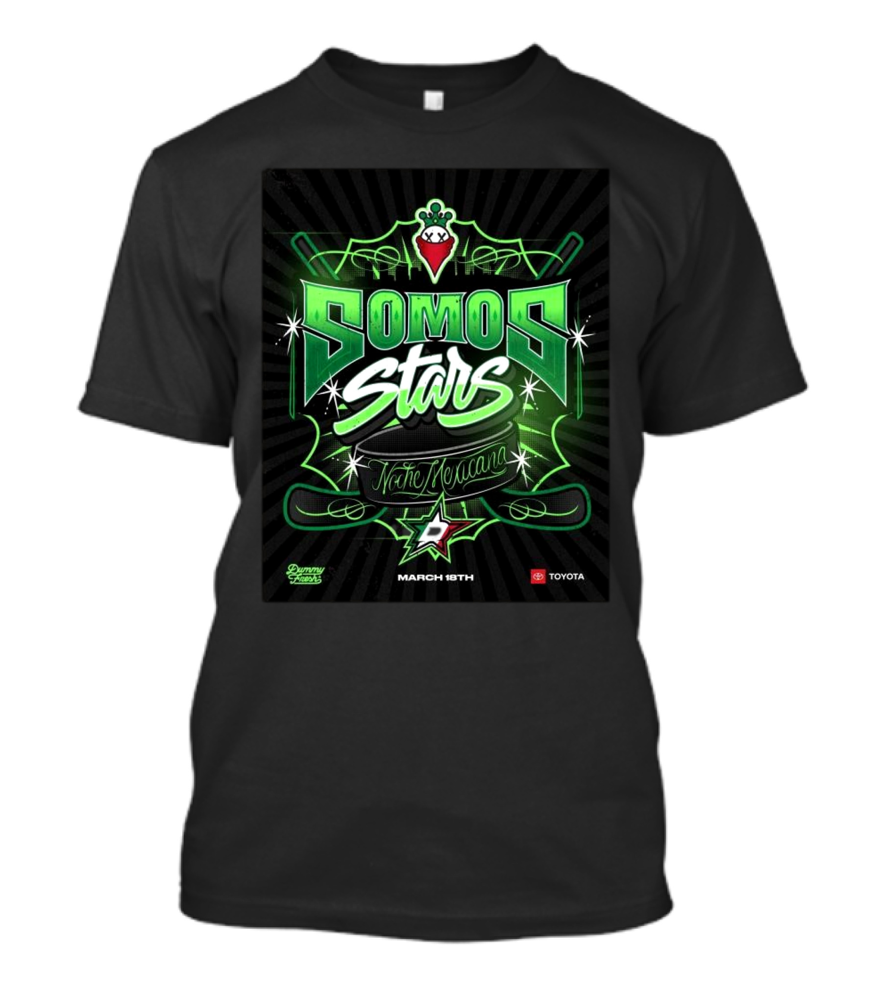 Dallas Stars Feliz Noche Mexicana T-Shirt