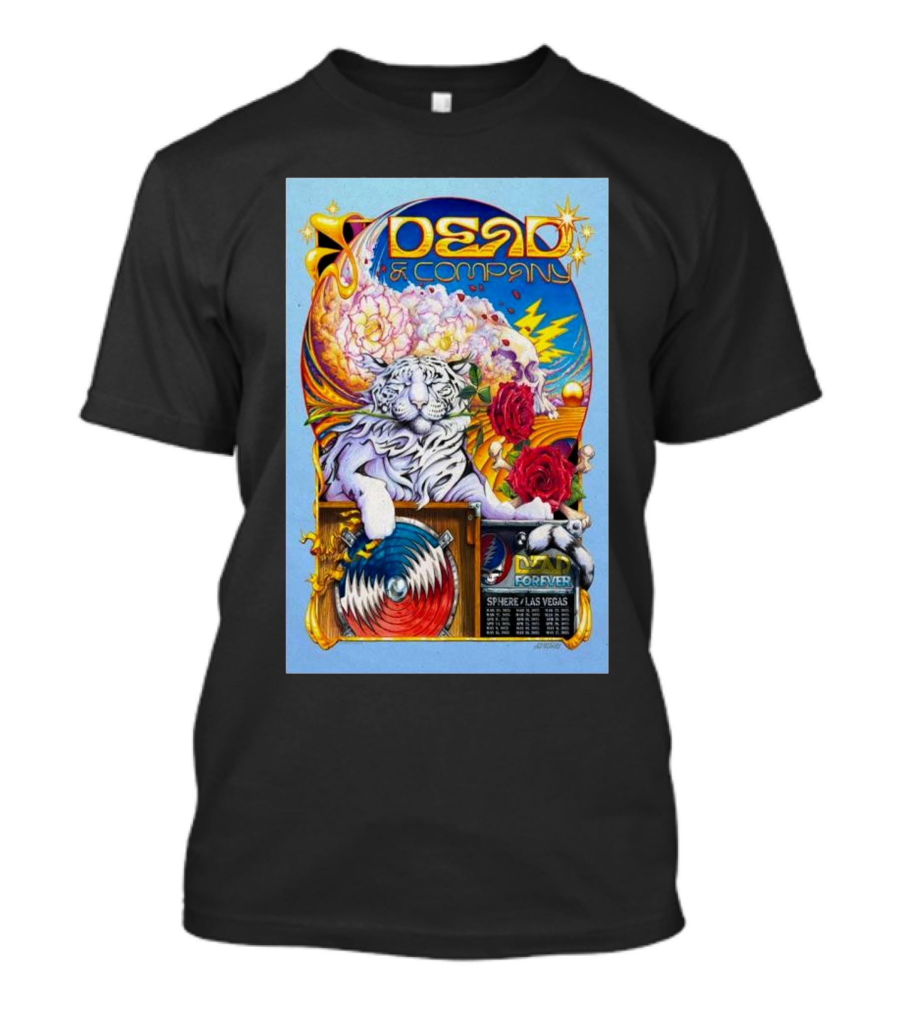 Dead & Company Dead Forever 2025 Sphere Las Vegas T-Shirt