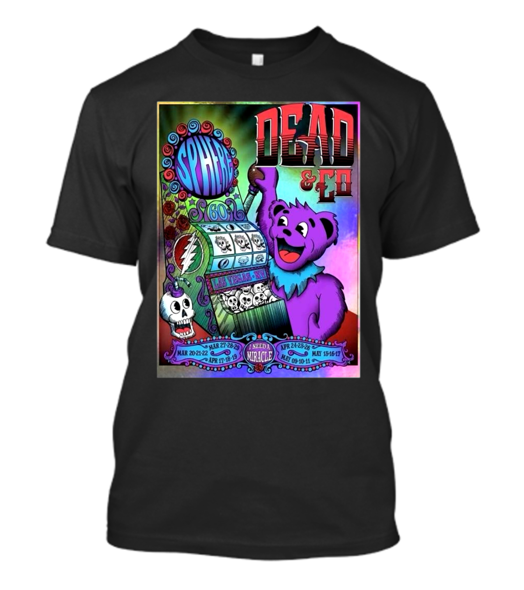 Dead And Company Live At Sphere Las Vegas 2025 Bertha Jackpot T-Shirt