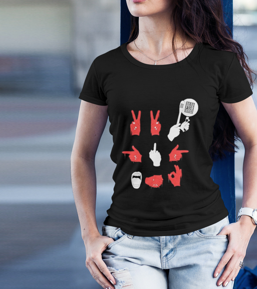 Dead Fish Moletom Careca Sangue Nas Maos 2025 T-Shirt