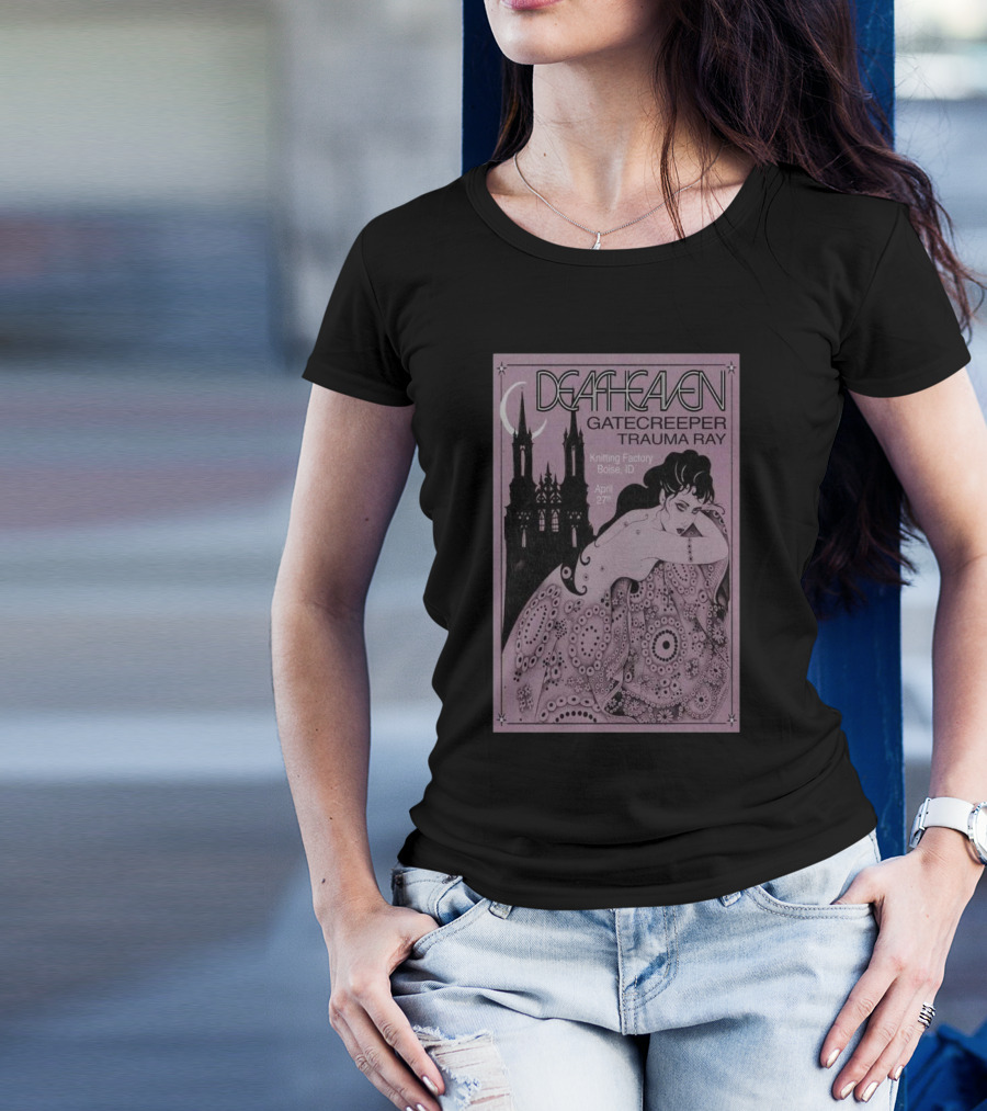 Deafheaven Tour April 27 2025 Knitting Factory Boise, ID T-Shirt