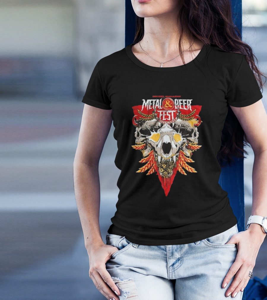 Decibel Magazine The Decibel Metal And Beer Fest 2025 Soon To Be Drunk April 4-5 At The Fillmore Art By Mike Wahlberg T-Shirt