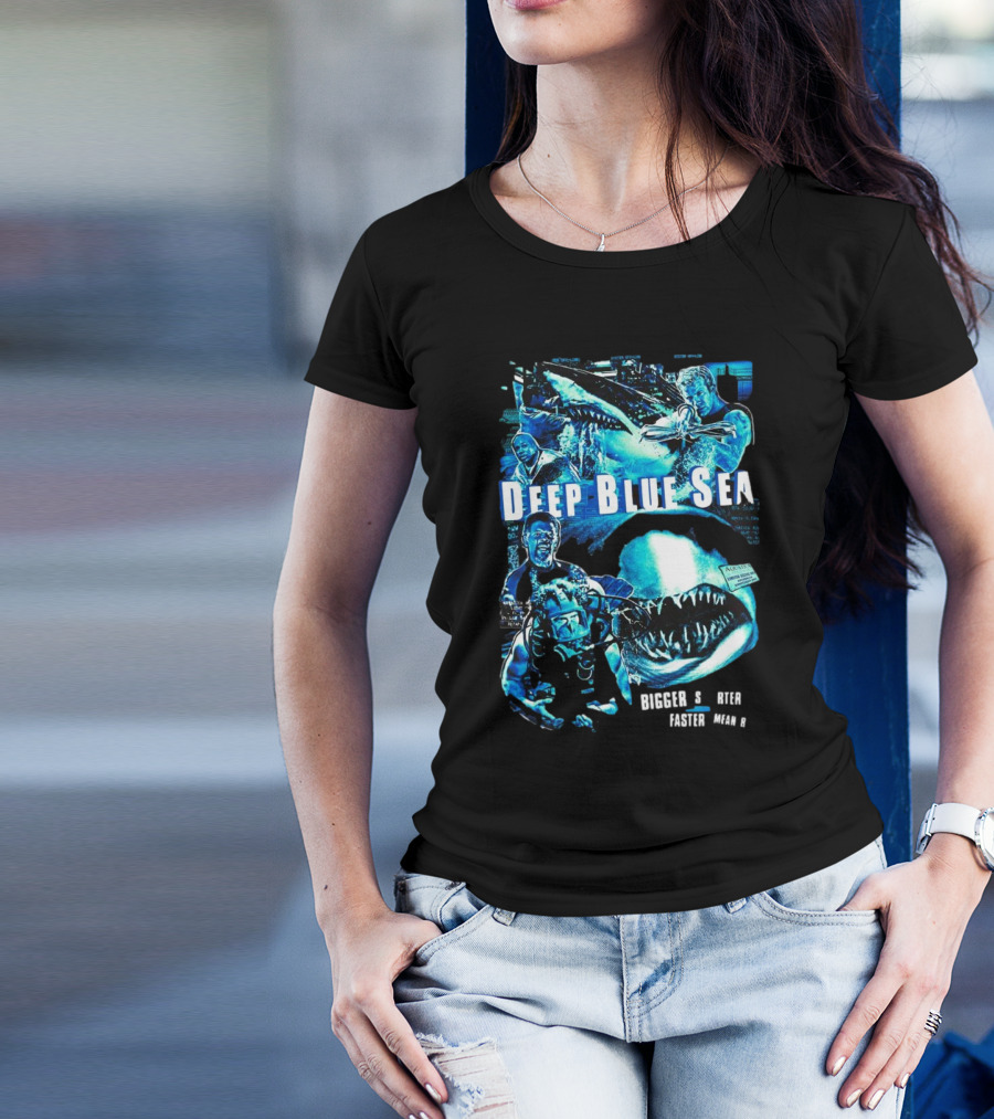 Deep Blue Sea Bigger Smarter Faster Meaner T-Shirt