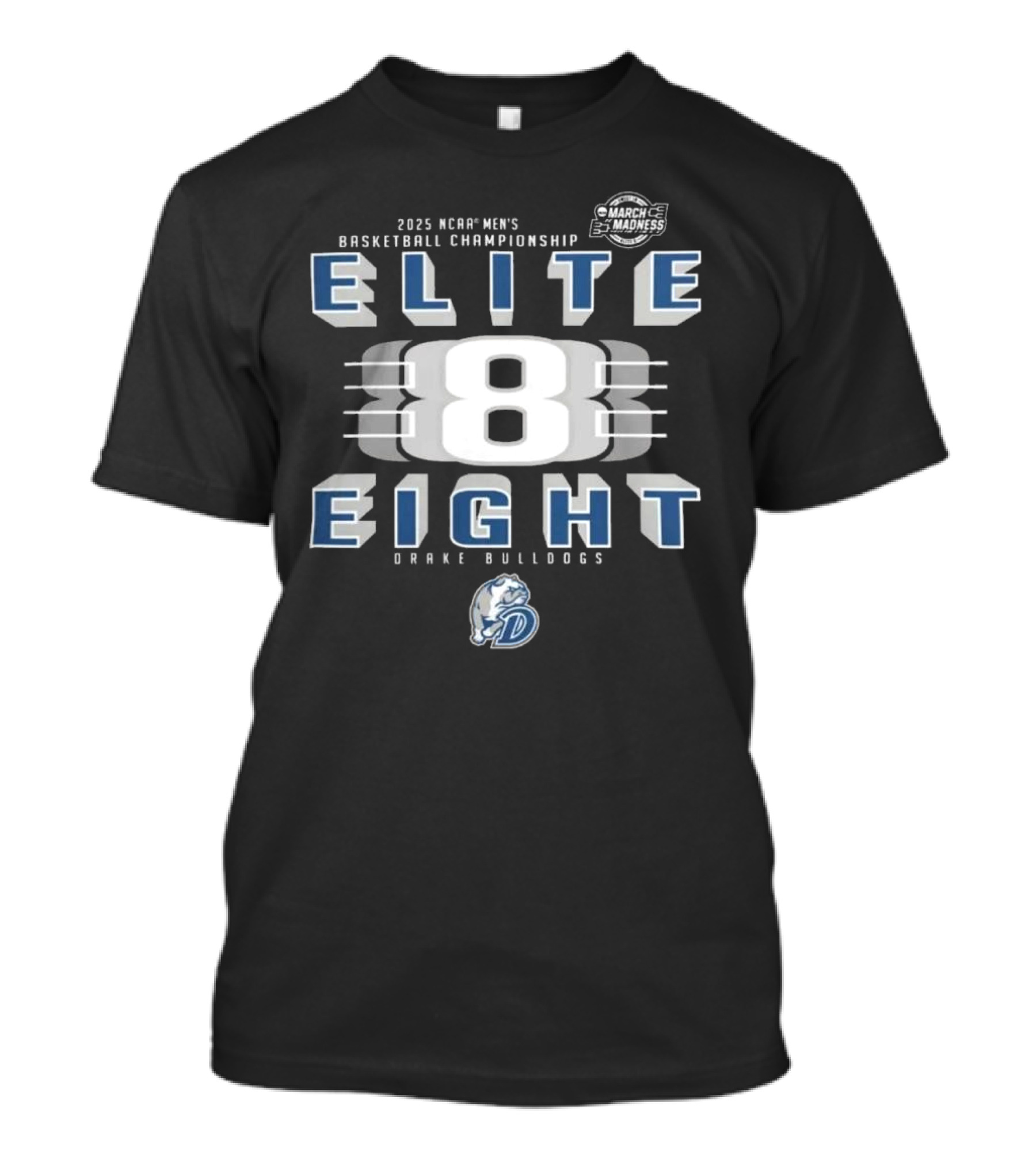Drake Bulldogs 2025 NCAA Men’s Basketball Championship March Madness Elite Eight T-Shirt