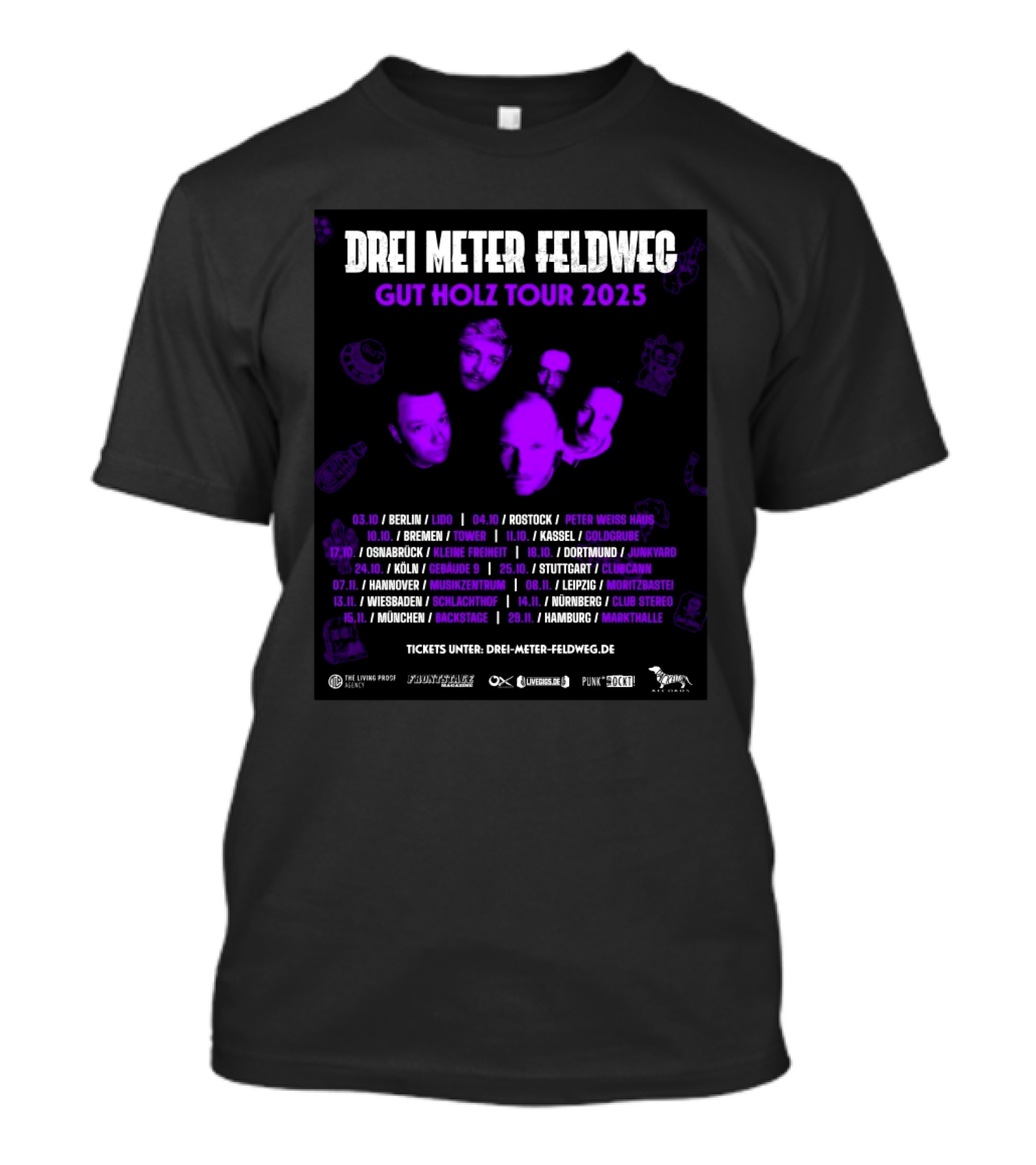 Drei Meter Feldweg Tour 2025 T-Shirt
