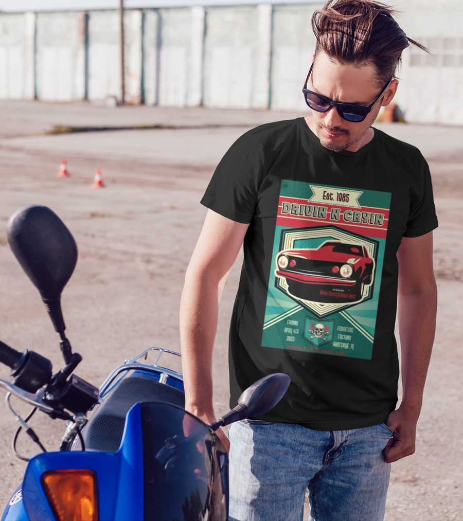 Drivin N Cryin Apr 4 2025 Furniture Factory, Huntsville, AL Tour T-Shirt
